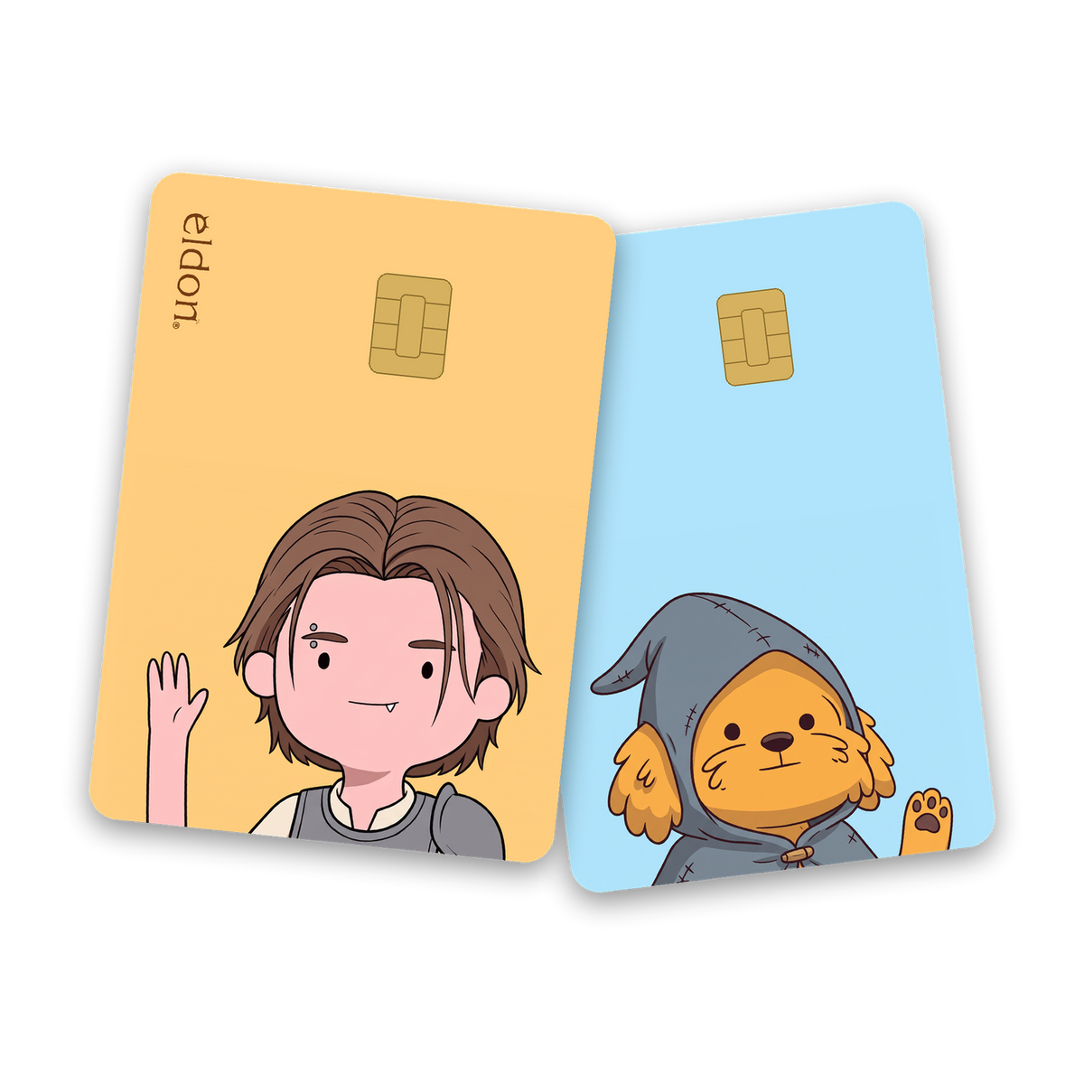 Card stickers eldon and Meong