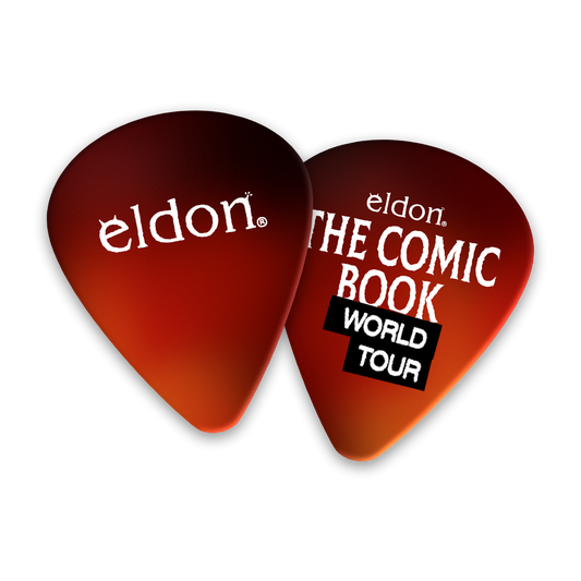Guitar pick front and back